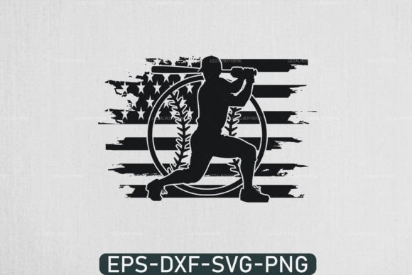 Baseball Player SVG Graphics for T-Shirt Designs