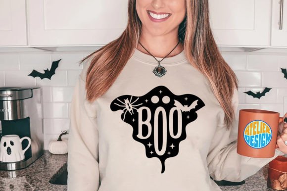 Boo. Vintage, 3D, SVG, Sign, T-Shirt – Graphics & Crafts