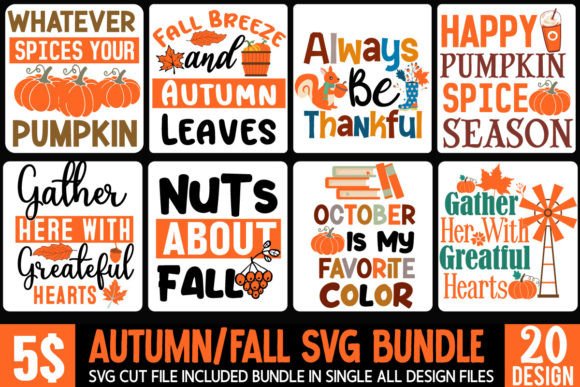 Fall SVG Bundle Review: Graphics for T-Shirt Designs