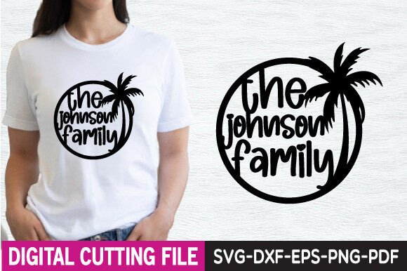 Family Name Metal Wall Art Graphics for T-Shirt Designs