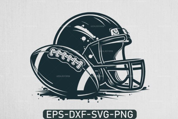 Football Helmet Rugby Super Bowl SVG Graphics for T-Shirt Designs