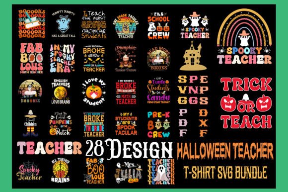 Halloween Teacher T-Shirt SVG: Graphics for T-Shirt Designs