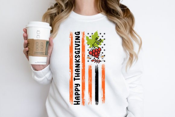 Happy Thanksgiving Sublimation PNG for T-Shirt Graphics