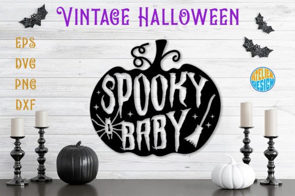 Spooky Baby. Vintage, 3d, Svg, Tshirt