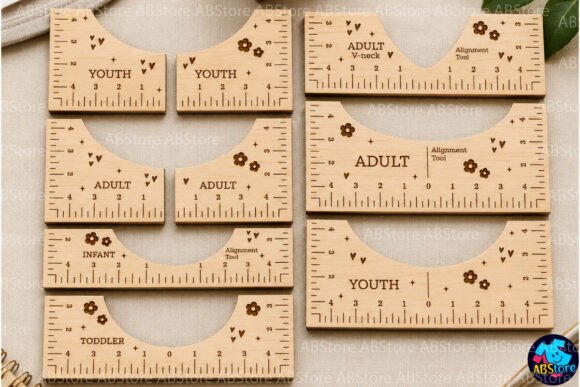 T-shirt Alignment Tool- Ruler Bundle